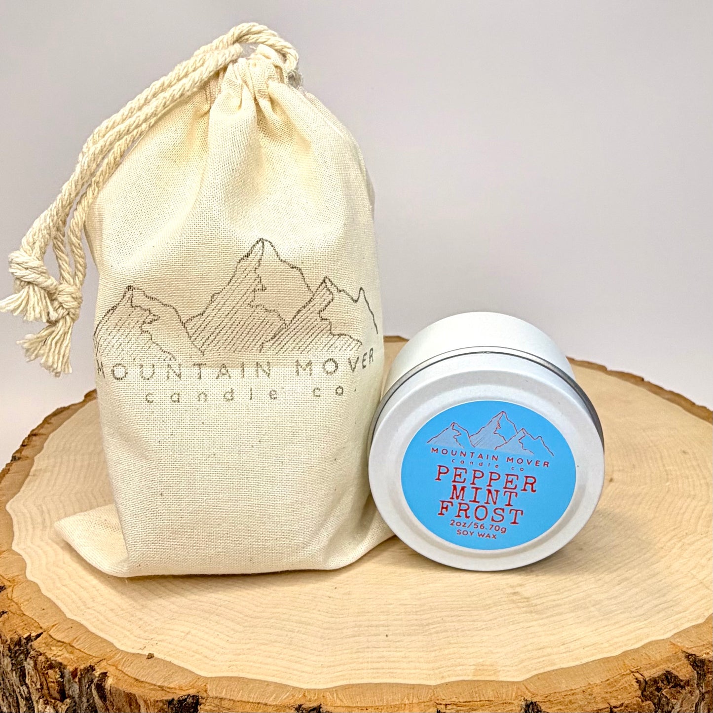 Peppermint Frost 2 oz Mini Candle