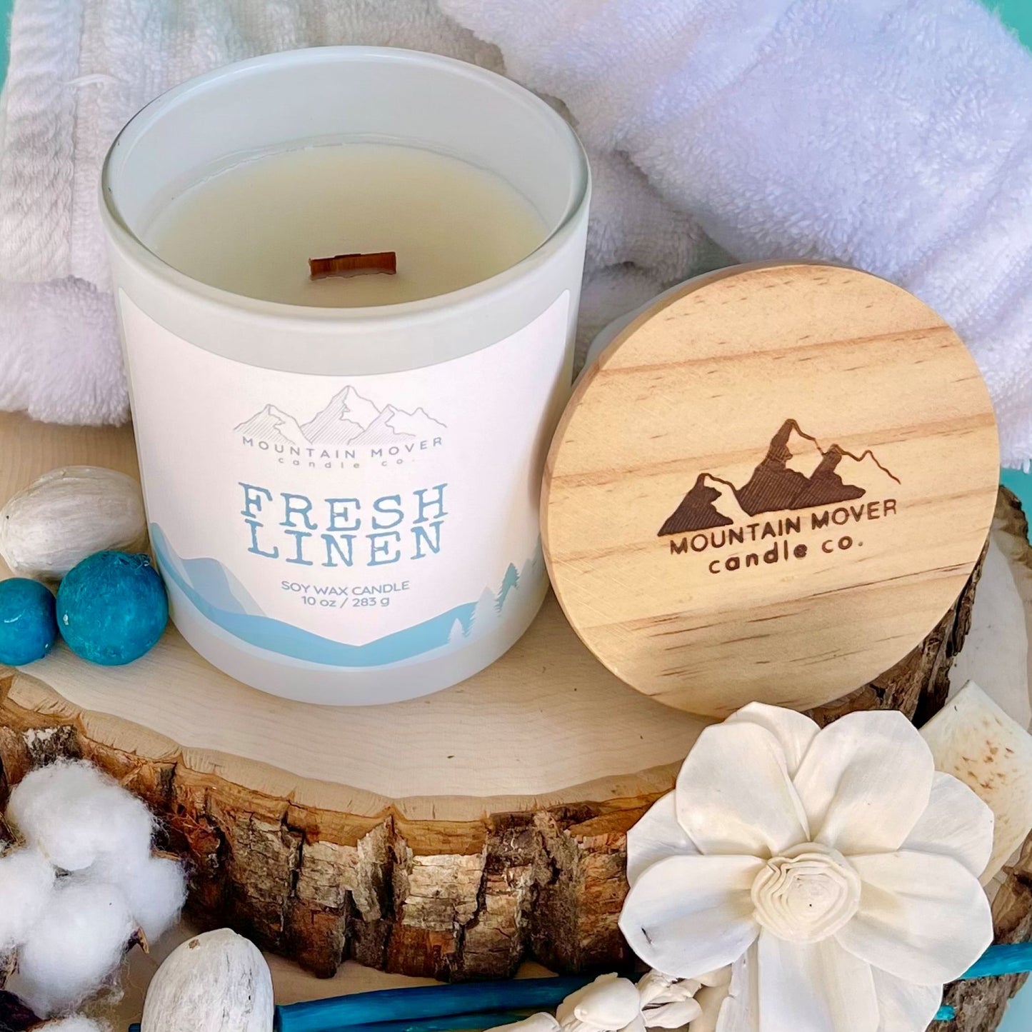 Fresh Linen 10 oz Candle