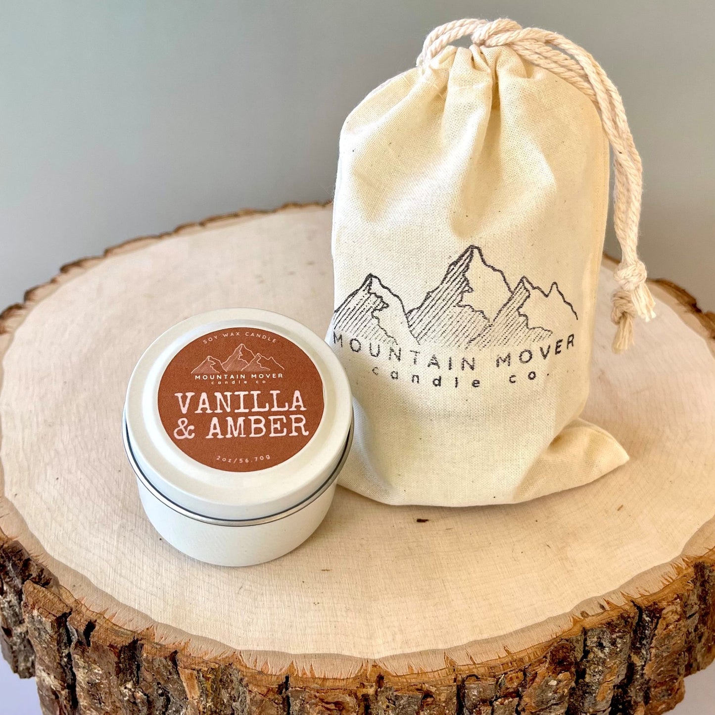 Vanilla & Amber 2 oz Mini Candle