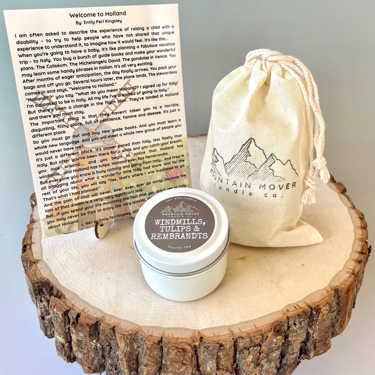 Windmills, Tulips & Rembrandts 2 oz Mini Candle