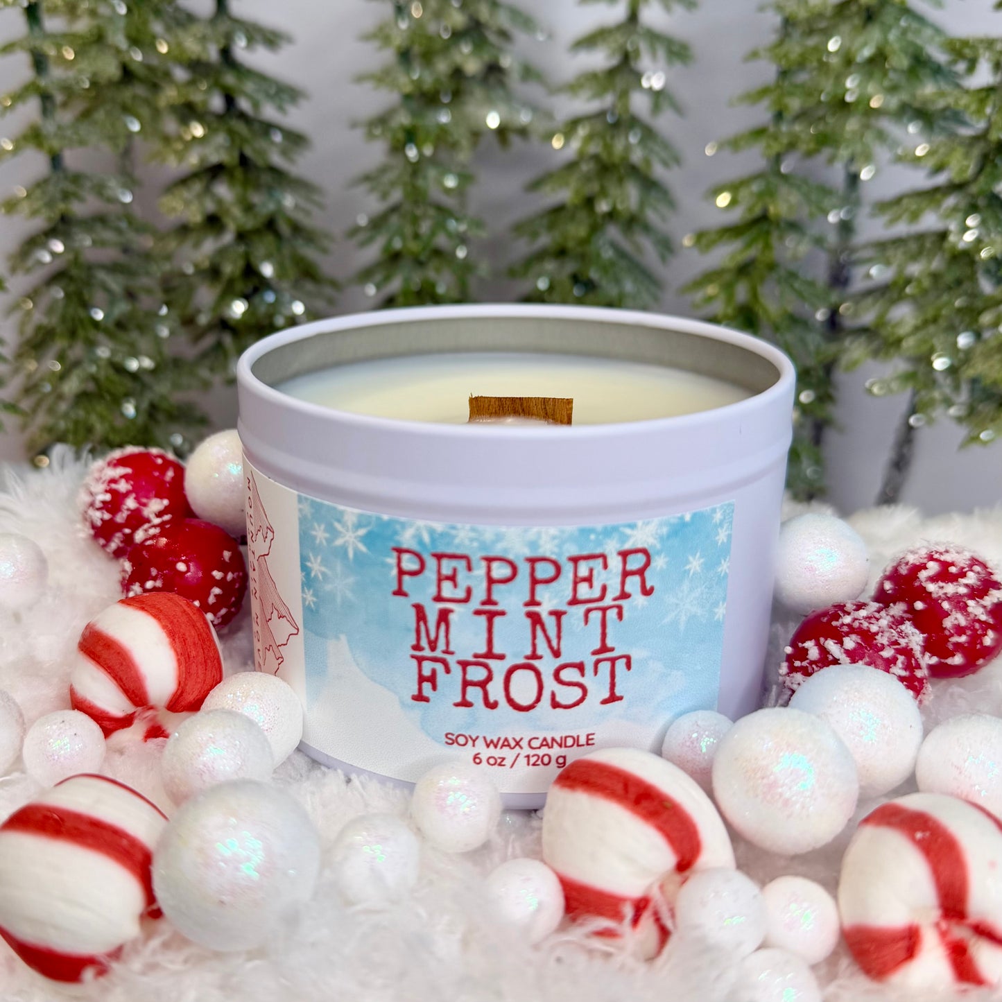 Peppermint Frost 6 oz Candle