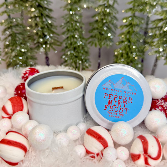 Peppermint Frost 2 oz Mini Candle