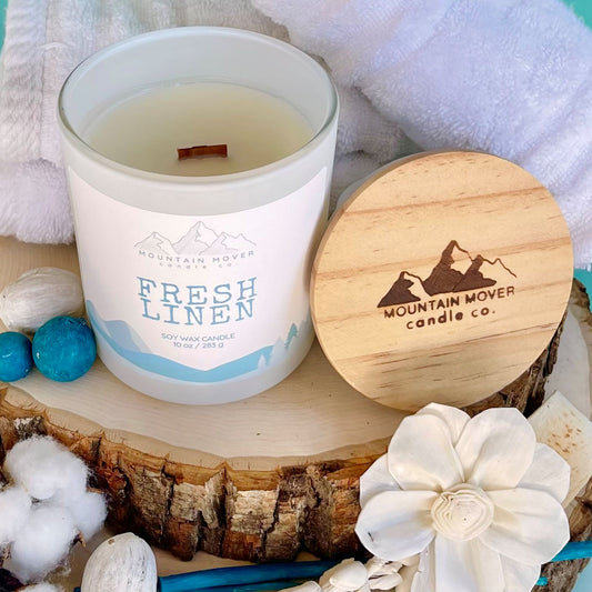 Fresh Linen 10 oz Candle