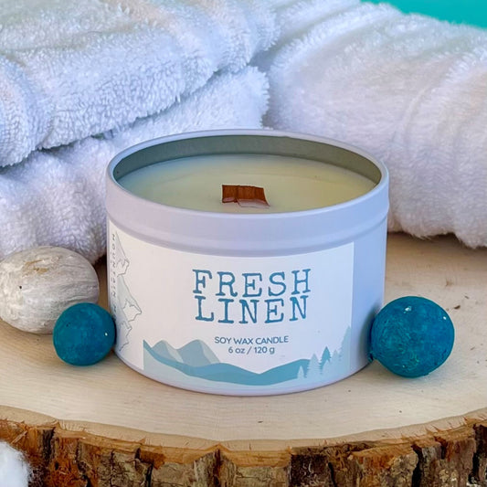 Fresh Linen 6 oz Candle