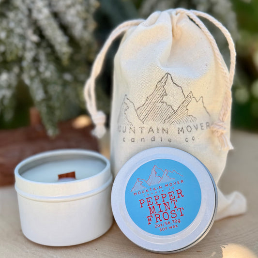 Peppermint Frost 2 oz Mini Candle
