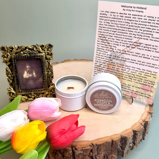 Windmills, Tulips & Rembrandts 2 oz Mini Candle