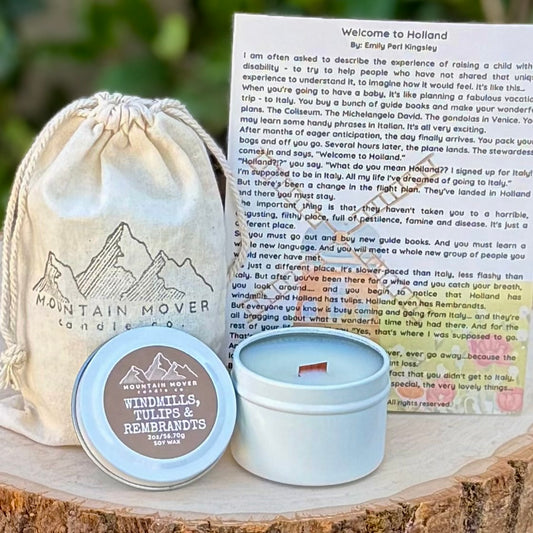 Windmills, Tulips & Rembrandts 2 oz Mini Candle